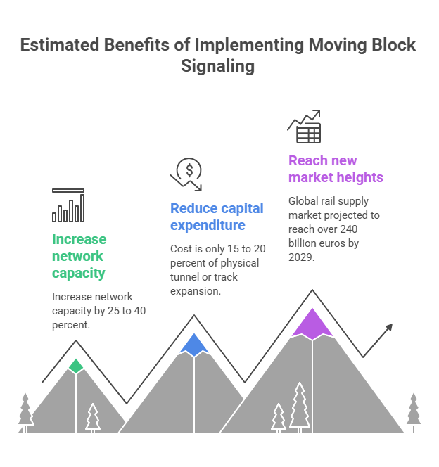 Estimated Benefits of Implementing Moving Block Signaling