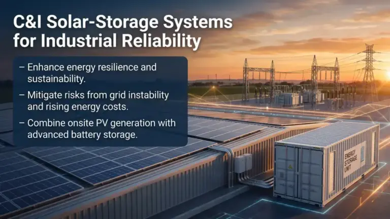 C&I Solar-Storage Systems for Industrial Reliability