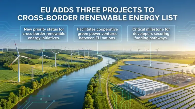 EU Adds Three Projects to Cross-Border Renewable Energy List