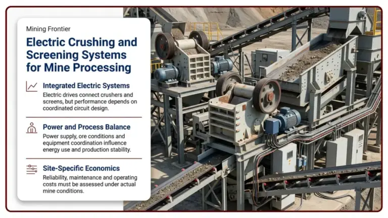 Electric Crushing and Screening Systems for Mine Processing