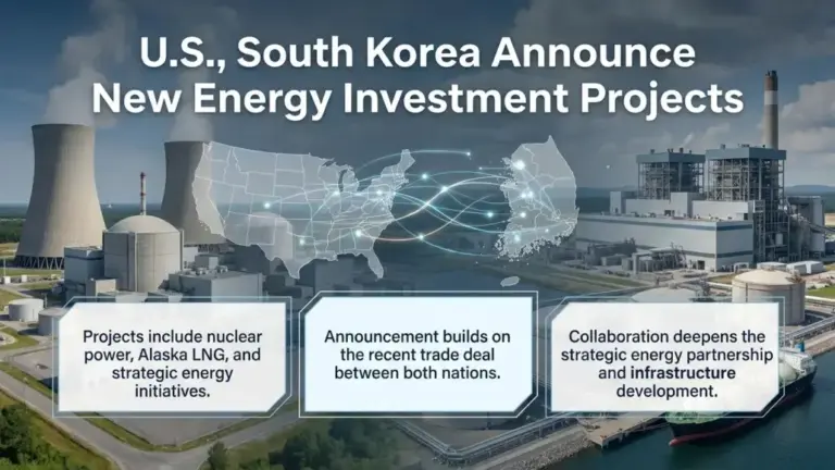 U.S., South Korea Announce Strategic Energy Investment Projects
