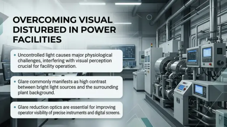 Glare-Control Optics Improving Operator Visibility in Power Plants