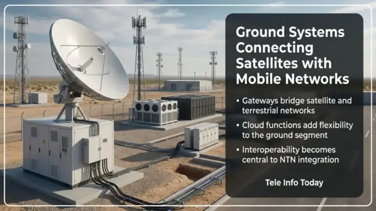 Ground Systems Connecting Satellites with Mobile Networks