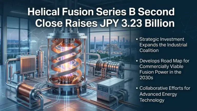 Helical Fusion Series B Second Close Raises JPY 3.23 Billion 