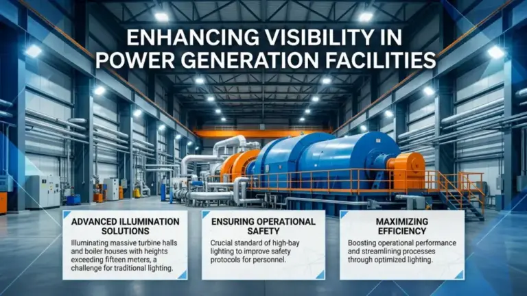 High-Bay Lighting Systems Improving Visibility in Power Generation Facilities