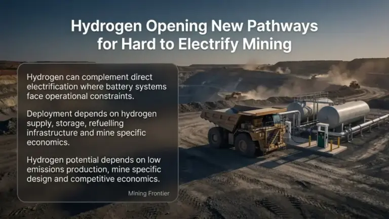 Hydrogen Opening New Pathways for Hard to Electrify Mining