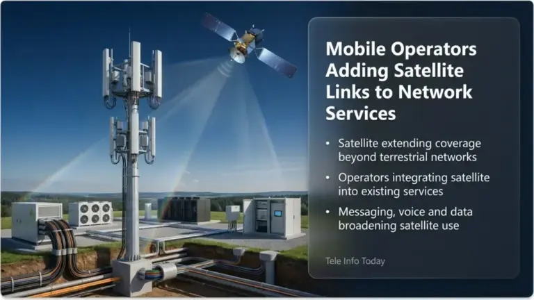 Mobile Operators Adding Satellite Links to Network Services