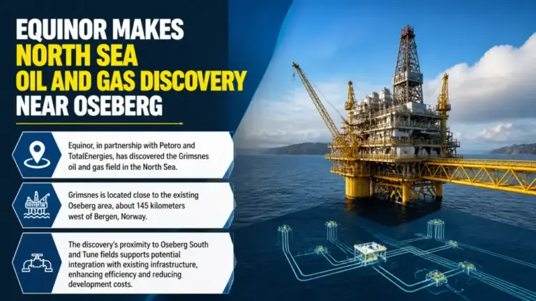 Equinor Makes North Sea Oil and Gas Discovery Near Oseberg