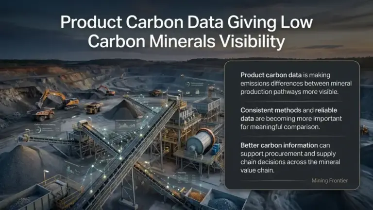 Product Carbon Data Giving Low Carbon Minerals Visibility