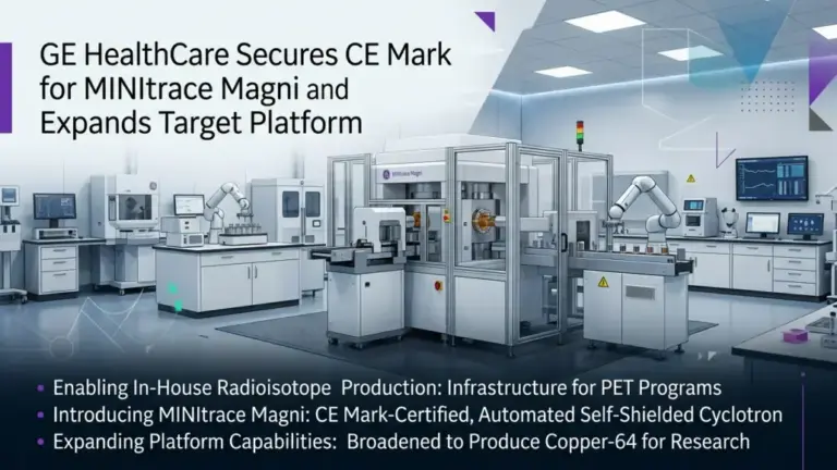 GE HealthCare Secures CE Mark for MINItrace Magni and Expands Target Platform