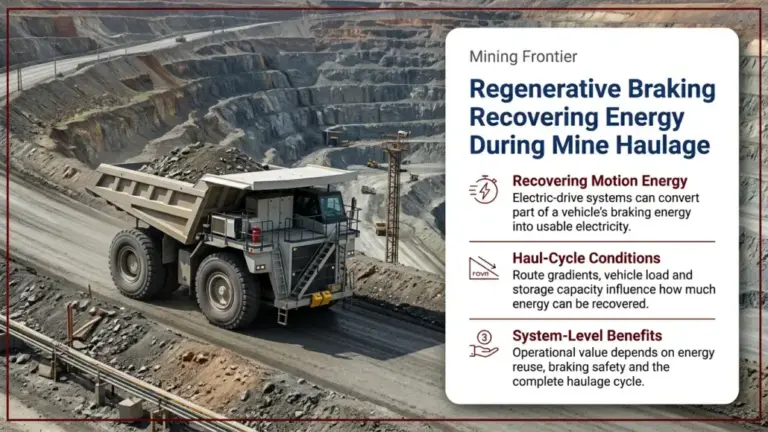 Regenerative Braking Recovering Energy During Mine Haulage