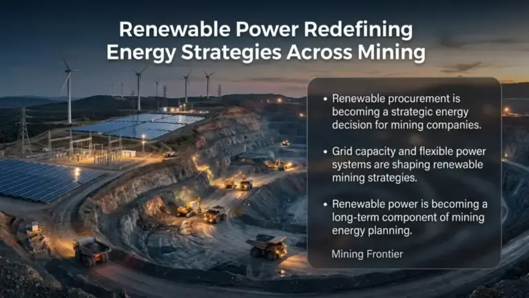 Renewable Power Redefining Energy Strategies Across Mining