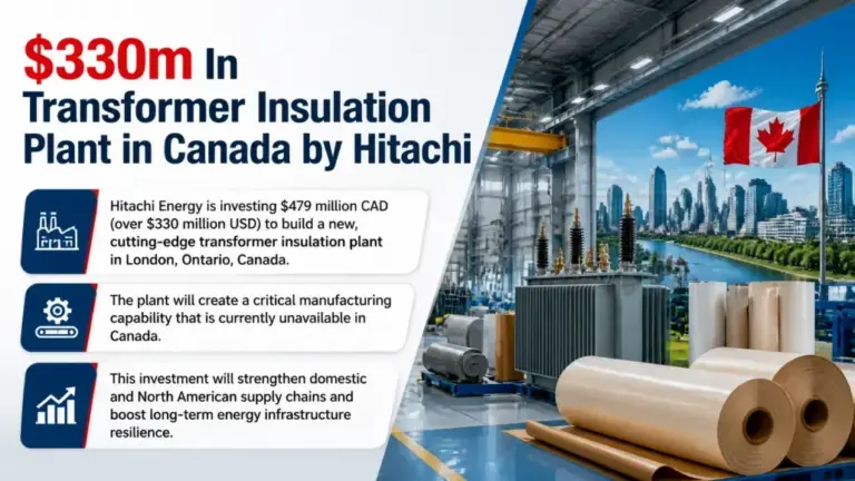 $330m In Transformer Insulation Plant in Canada by Hitachi