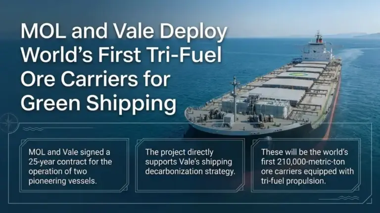 MOL, Vale Advance Tri-Fuel Ore Carriers for Green Shipping